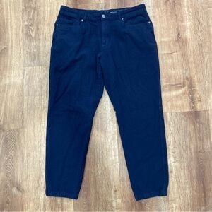 Woolly Longhaul Merino Wool Bamboo Pants Mens 34x28 Navy Blue